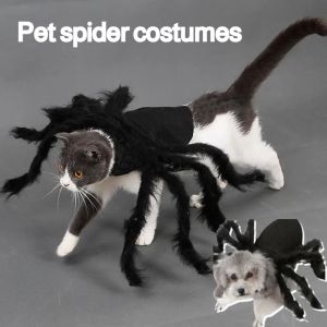 Christmas decorations Halloween animal costumes Pet spider costumes Puppy and cat costumes Realistic plush spider costumes Costume party outfits
