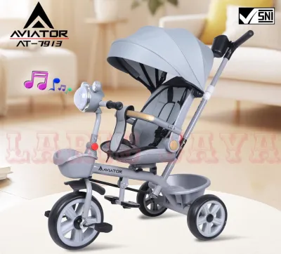 [ BONUS BELL ] SEPEDA ANAK RODA TIGA AVIATOR AT 7711 SEPEDA STROLLER ANAK sepeda roda tiga anak aviator 7717