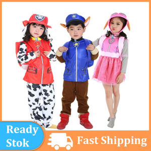 Fastshipment 3-10 Year Paw Patrol Cosplay Costumes Kids Role Play Party Needs Marshalls Cheqss Skeys Role Play Suit Girls Boys Fancy New Year Party Supply Dress Gift