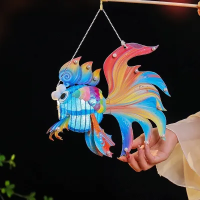 Đèn Lồng Trung Thu Cá Chép Tự Ráp DIY Phát Sáng – Đèn Lồng Handmade Trang Trí Lễ Hội May Mắn