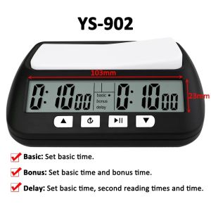 Digital Chess Timer Professional Chess Clock Multifunctional Digital Watch Accurate Count Up Count Down Timer Game Stopwatch