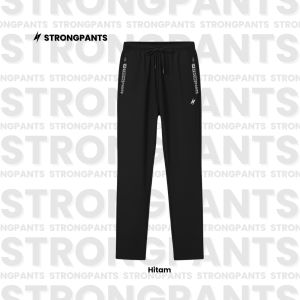 STRONG PANTS Celana Olahraga Pria Wanita Thunderous Sporty & Nyaman Dipakai Harian Hitam Sport