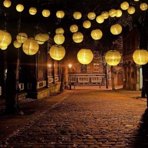 TOPINCN Solar String Light Lantern Ball Solar Led Fairy Light Waterproof Wedding Party Garden Patio Decoration