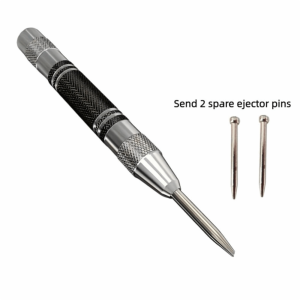 FELIZ Heavy Duty Automatic Center Punch Spring Type High-carbon Steel Hole Marker Punch Drill Bit Locator Center Hole Punch Carpentry Tool