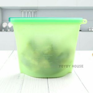 YOYOY Food Storage Fresh Bag Silicone Reusable Seal Bag 500ml/1000ml/1500ml Vacuum Fruit Meat Milk yoyoy house