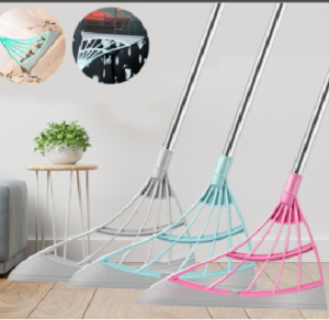 ไม้กวาด ไม้กวาดซิลิโคน ไม้กวาดวิเศษ ไม้กวาดน้ำ ไม้กวาดดอกหญ้า ไม้กวาดผม ไม้กวาดปาดน้ำ กันลื่น ทำจากซิลิโคน มีให้เลือก 3 สี