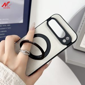 Men Women PU Leather Case for Google Pixel 10 9 Pro XL 8A 7A 8A 360 Rotate Bracket Cover for Google 5 6 7 8 Pro 4Pro