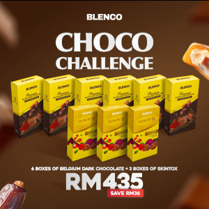 🔥PROMO SALE🔥 BLENCO BELGIUM DARK CHOCOLATE WITH SAFFRON & DATES (WEIGHT LOSS KURUS FIT SLIM DIET GLOW & CANTIKKAN KULIT)