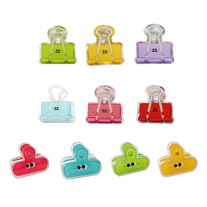 Cartoon Big Eye Acrylic Paper Clip 45mm Paper Clamps File Paper Clip Bag Clip for Bag Document Drawing Board