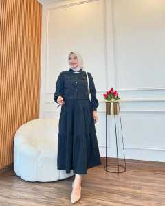 BEST SELLER Belaria Set Rok Wanita Set Muslim Wanita Terbaru Setelan Wanita Baju Set Wanita