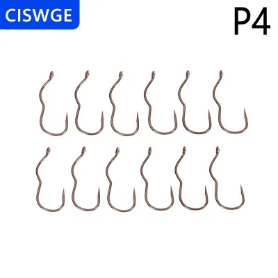 [COD] CISWGE New 12 cái gói Thép Carbon Cao Móc Câu Cá Với Mắt Sắc Nét Thép gai Tự Động Lật Fishhook Cho Cá Chép Câu Cá Phụ Kiện