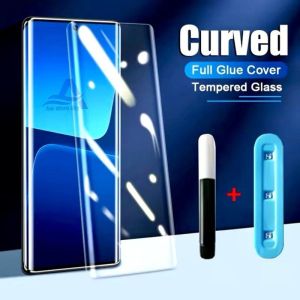 Pelindung Layar Tempered GLass Clear dan Privacy Anti Spy Full Cover ESD Anti Gores Kaca UV Khusus Layar Lengkung Curved Kompatibel Untuk Poco X7 5G Poco X7 Pro 5G