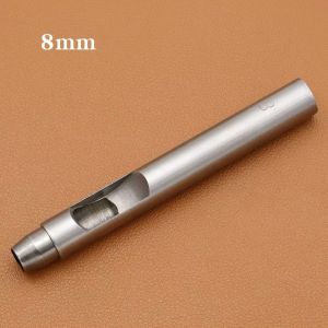 CHLOCH 1Pcs Thép hợp  Dụng cụ đục lỗ tròn Tự làm 05-10mm Dụng cụ đục da Bền bỉ Đầu thẳng Dụng cụ chế tác đồ da Túi may vá giày thắt lưng dây đồng hồ
