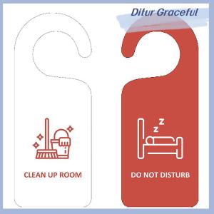 Ditur Do Not Disturb Door Sign Hanging Sign Shop Pendant Room Cleaning Double-sided Door Tags For Club Cafe Hotel