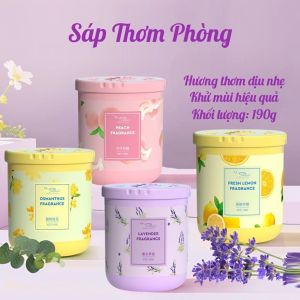 Hộp Thơm Phòng 190g Hương Dịu Nhẹ – Sáp Tạo Hương Phòng Ngủ Phòng Khách Góc Làm Việc Nhà Vệ Sinh Nhỏ Gọn