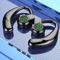 Wireless Bluetooth 5.4 Headphones 180 Degree Rotatable Handsfree Bone Conduction Ear Hooks Noise Canceling Earphones with Microphone. 