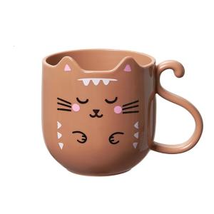 Creative Kitten Mouthwash Cup Cartoon Wash Cup Mouthwash Toothbrush Holder For Safe And Fun Use