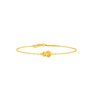 CHOW TAI FOOK 999 Pure Gold Sparkling Gourd Bracelet - EOF1592