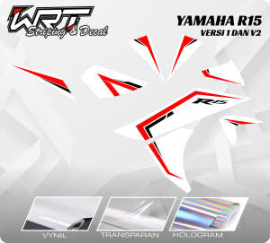 Striping R15-Decal R15-Stiker Transparan R15-Stiker R15 Simpel Rainbow (V1 dan V2)