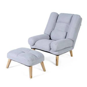 Lazy sofa bedroom casual folding lounge chair fan small single person cute internet celebrity chair balcony recliner detachable and washable small sofa