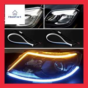 Car Styling Headlight Daytime Running Light Turn LED Dynamic Streamer