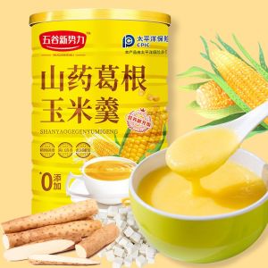 [Anmi Food] 600g Yam Pueraria Root corn Paste Soup Nutritious Breakfast Meal Replacement Instant Food No Added Sugar Low Fat [Free Glass Spoon] Kudzu grinding nutrition healthy slim
