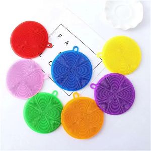 j shop2you–Scrubber Food-Grade Magic Silicone Sponge Multipurpose Kitchen Cleaning Brushes Dish Washing Sponge Scrubber Tool