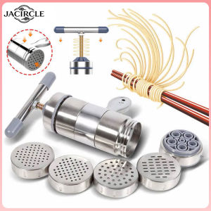 JACIRCLE Noodle Machine Household Noodle Machine Stainless Steel Manual Noodle Pressing Machine Including Multiple Noodle Mol