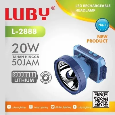 Senter Kepala Luby 2888 20 Watt 8000mAh