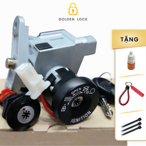 Bộ ổ khoá xe SH 150 Ý/ Dylan/ PS Chìa 8 cạnh chống trộm hàng Đài Loan (có ổ khóa cốp)