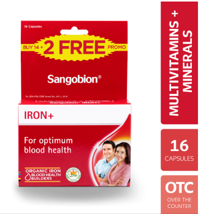 SANGOBION Iron 14+2 Capsules Promo Pack