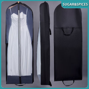 180cm Wedding Dress Dust Cover Long Clothes Storage Bag Portable Dress Clothing Dustproof Cover