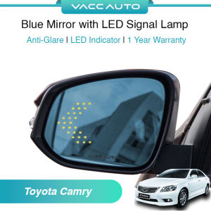 Toyota Camry XV40 (2007 - 2011) Anti Glare Blue Mirror with LED Indicator Light VACC AUTO 1 Year Warranty