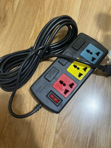 Ổ cắm điện đa năng SINO có công tắc có dây kéo dài 3m và 5m 6 ổ cắm tiện lợi cho nhiều thiết bị điện