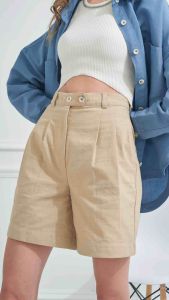 COMMONNESS.CO : Boya Shorts (กางเกงขาสั้น แต่งกระดุมคู่หน้า)