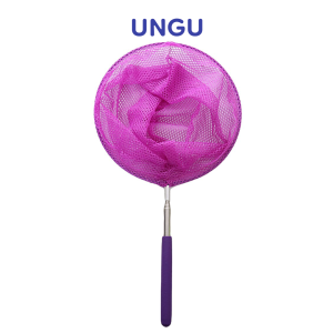 Jaring Serokan Seseran 85 CM Aluminium Lamit Tanggok Pancing Ikan Mini Lipat Bulat Aquarium Warna Gagang Telescopic Rounded Fishing Net Scoop