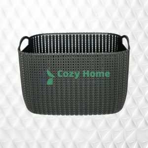 Uniglobal Rattan Desktop Storage Basket Space Savers