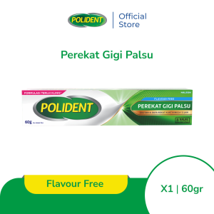 Polident Perekat Gigi Tiruan Flavor Free 60g