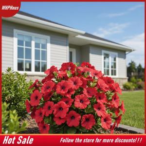【COD】🔥🔥🔥 Fade Resistant 18 Inch Faux Petunias Flowers with Ground Stake for Balcony and Garden Setup