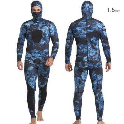 COD（Wetsuit）Mens SCR wetsuit 3MM thick warm and wear-resistant neoprene wet suit diving split suit