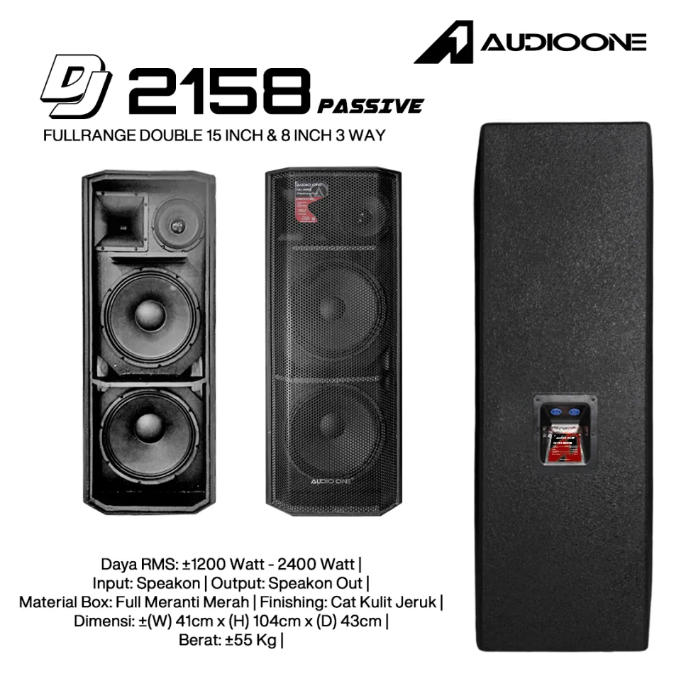 Speaker Pasif Aktif Fullrange Sound System Panggung Audio One DJ