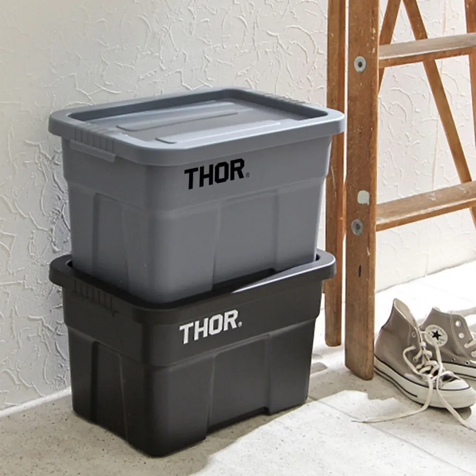 THOR Tote Box with Lid 22L Medium Capacity Stackable Storage