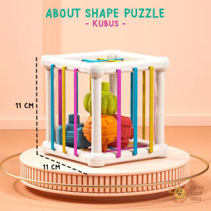 TAIYO Mainan Bayi About Shape Baby Sorting Puzzle Kerincingan Montessori Edukasi