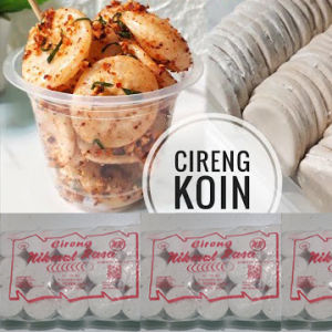 Cireng Koin Nikmat Rasa Cireng Putih Bulat isi 105 pcs