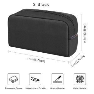Tiện ích di động Túi lưu trữ mini kỹ thuật số Hộp đựng có dây kéo cho tai nghe Bộ sạc du lịch tại nhà Bộ sạc dự phòng Cáp dữ liệu Túi USB2026