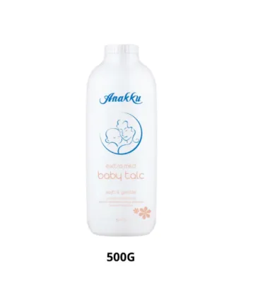 Anakku Baby Talcum Bedak Bayi Talkum 1 x 500 gm or 2 x 500gm Value Pack