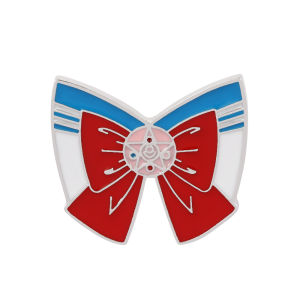 Anime Sailor Moon Enamel Pin Bow Tie Metal Badge Brooch for Women Jewelry Jacket Jeans Lapel Pin Decoration Accessories Gifts