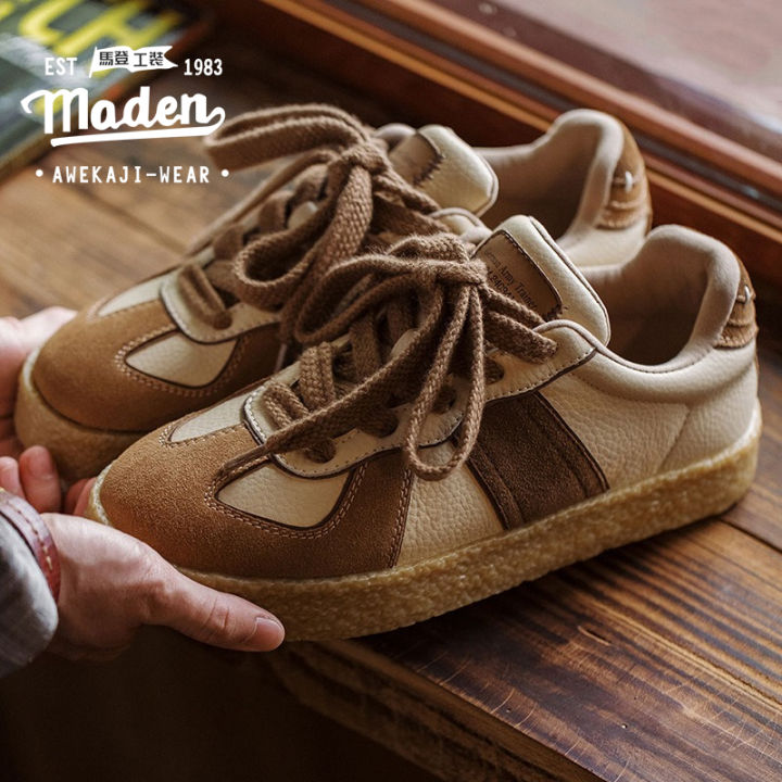Maden thương hiệu nam thanh niên 2024 mùa thu mới Retro Đức Giày luyện ...