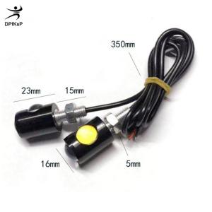 DP👓🧤🎾 Creative Motorcycle Signal Lamp License Plate Light LED Bulb Eye Shape Turn Indicator Super Bright Easy Installation
