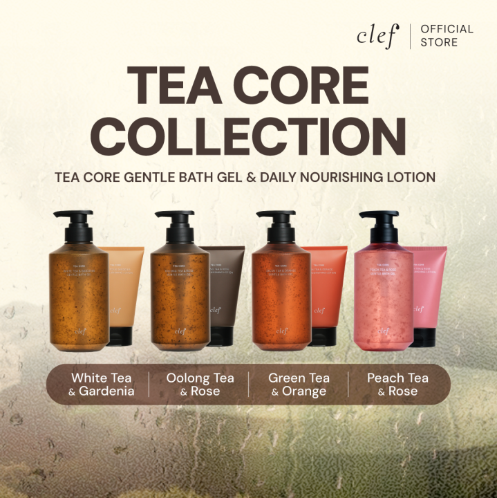 [ADD ON DEAL] CLEF Tea Core Series – Gentle Bath Gel & Nourishing Body ...